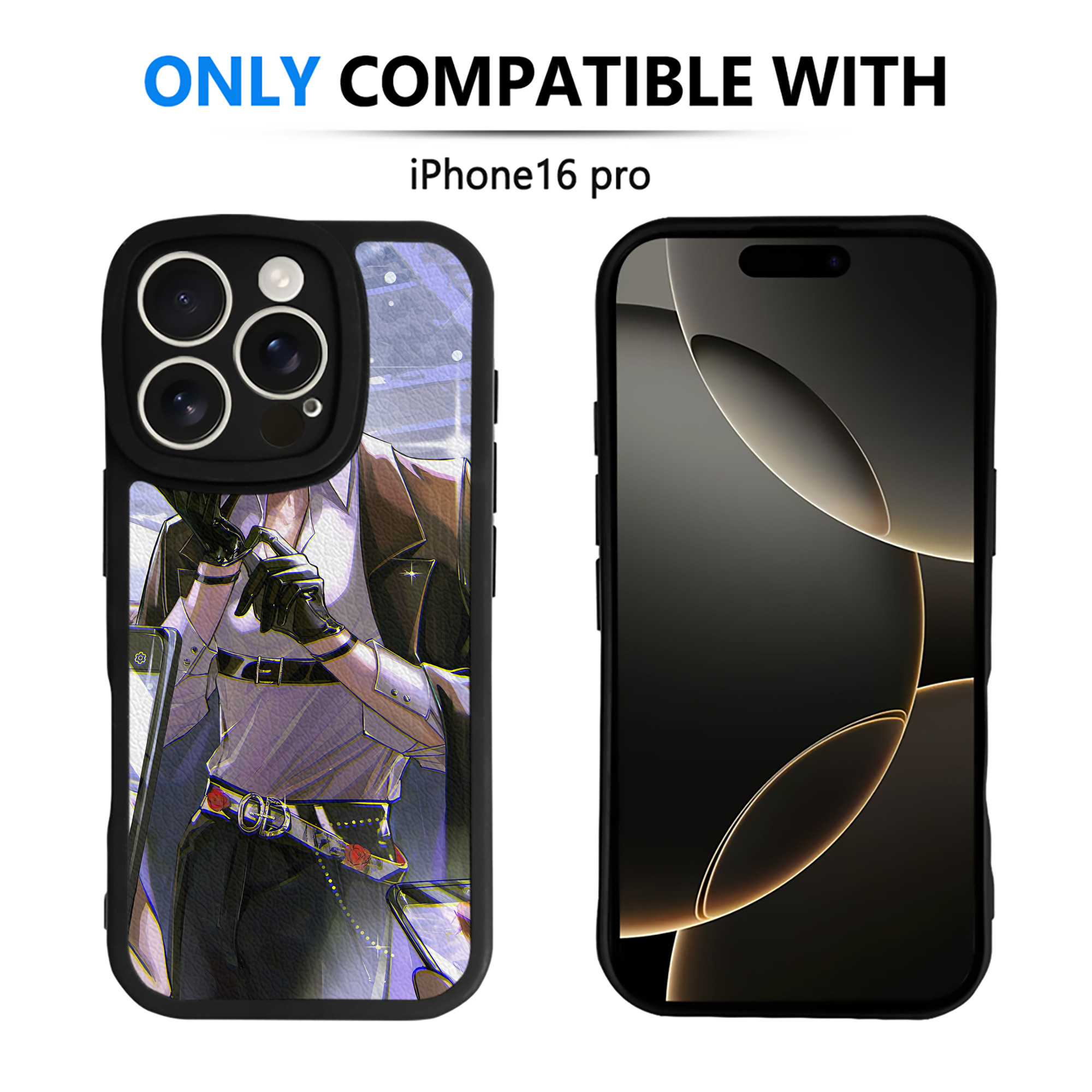 （画像用） 文豪ストレイドッグス Bungo Stray Dogs 【iPhone 16シリーズ対応】シリコンスマホケース（レザー調） 材質：シリコン